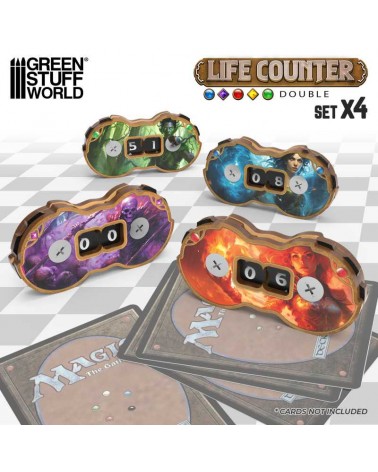 Compteur de vies doubles / Double life counters (Set x4)