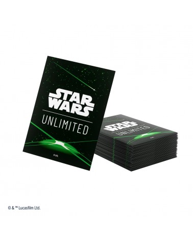 Sleeves Card Back Green pour Star Wars Unlimited (60 + 1)