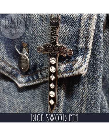 Dice Sword Pin