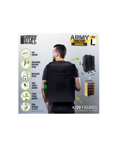 Army Transport Bag L / Sac de transport pour les miniatures - L