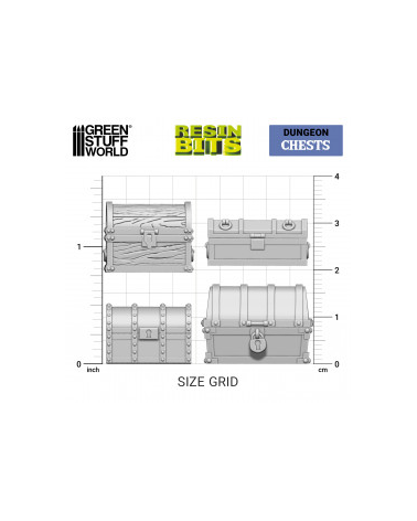 3D printed set - Chests / Coffres