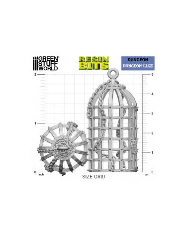 3D printed set - Dungeon Cage / Cage de Donjon