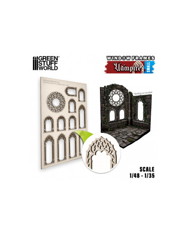 Vampire Miniature Windows - Small / Fenêtres maquette - Vampires - Petites