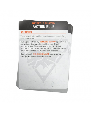 KILL TEAM DATACARDS: NEMESIS CLAW (ENG)