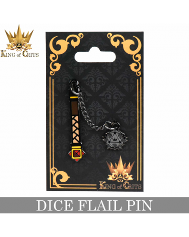 Dice Flail (Enamel Pin)