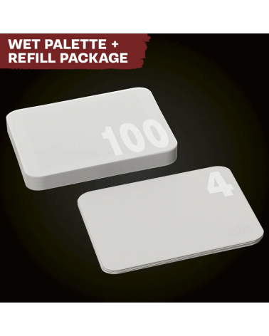 Palette humide Hydro Bundle  (4 mousses et 100 feuilles) / Wet Palette Hydro Bundle (4 foams and 100 hydro sheets)