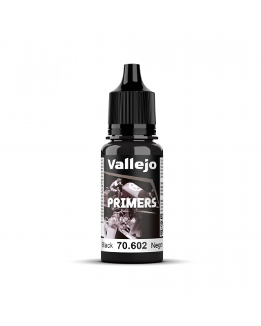 VALLEJO - SURFACE PRIMER / PRIMER - BLACK 18 ML