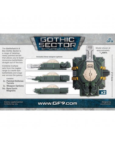 Gothic Sector: Defense turrets (fully painted)