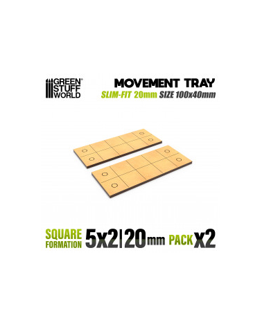 Slimfit Square MDF Movement Trays 20mm 5x2