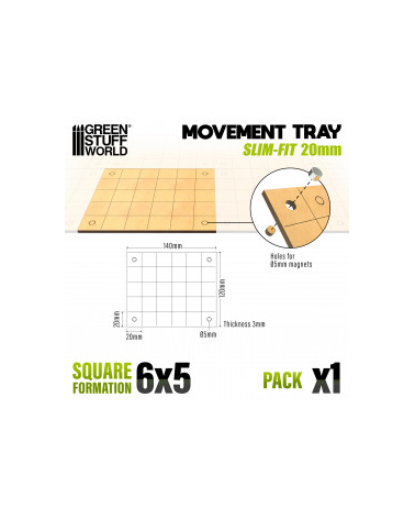 Slimfit Square MDF Movement Trays 20mm 6x5