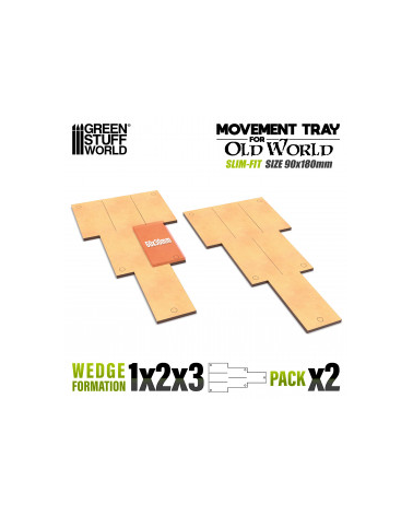 MDF Movement Trays Old World Slimfit 180x90mm 1x2x3