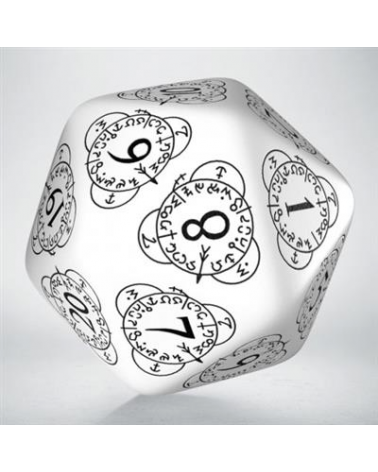 D20 Level Counter White & black Die