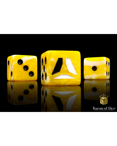 AlphaCast Official Dice - Yellow