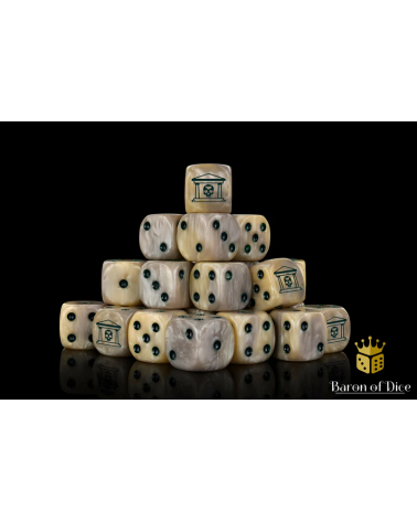 Military Gate Dice - Bone