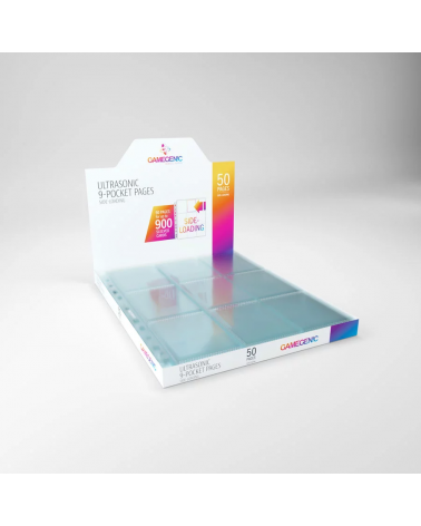 Pages de classeur ULTRASONIC 9-POCKET PAGES SIDE-LOADING (50 pages pack) - Gamegenic