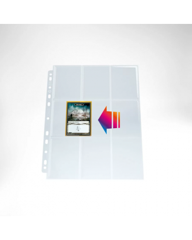Pages de classeur ULTRASONIC 9-POCKET PAGES SIDE-LOADING (50 pages pack) - Gamegenic