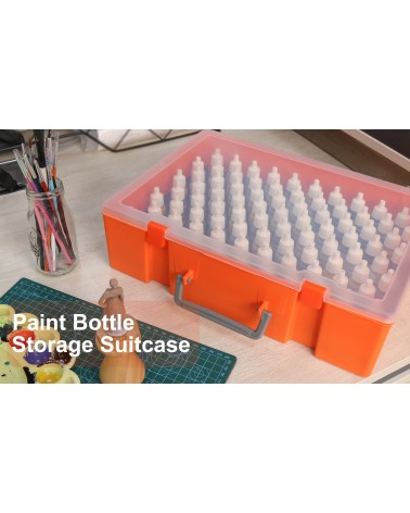 Paint Bottle Storage Suitcase / Mallette de transport peintures 17ml 18ml