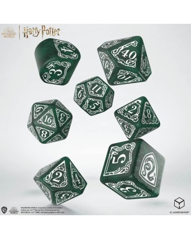 SET DE DÉS MODERNES HARRY POTTER - SERPENTARD VERT