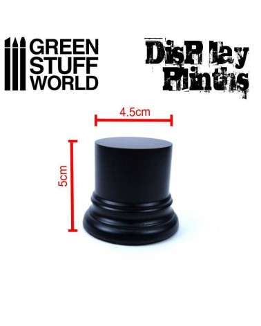 Round Display Plinth 4.5 cm - Black