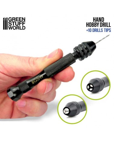 Hobby hand drill - BLACK color / Perceuse à Main