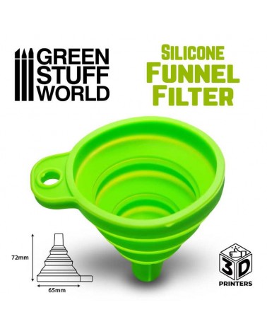 Silicone funnel filter