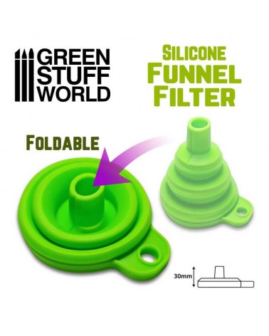 Silicone funnel filter