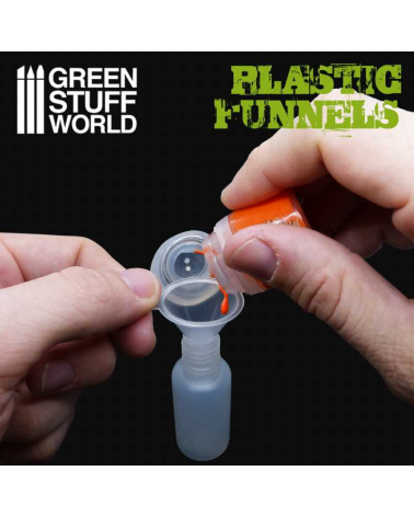 Plastic Funnels Pack 10x